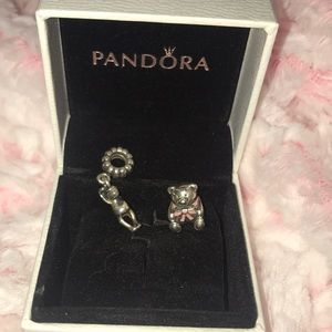 Monkey and bear authentic pandora charms